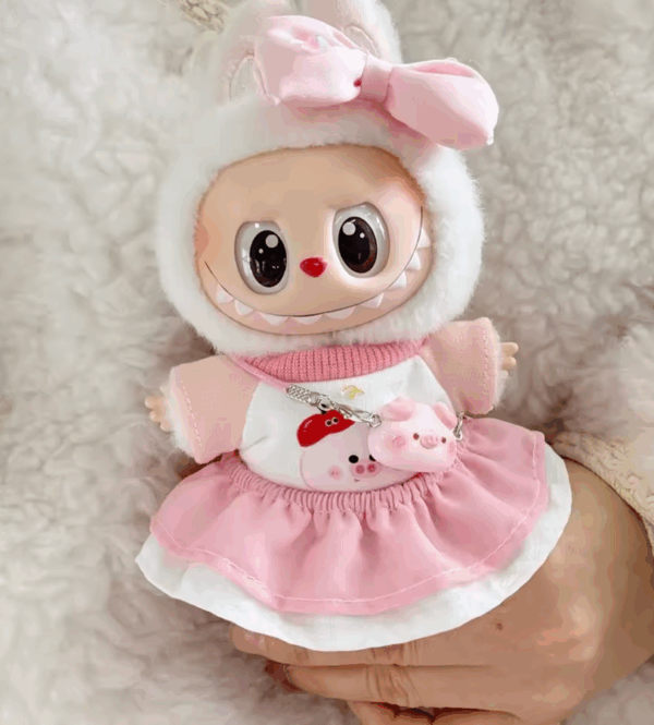 Handmade Macaron-Inspired Labubu Outfit – Doll Accessories - Image 3