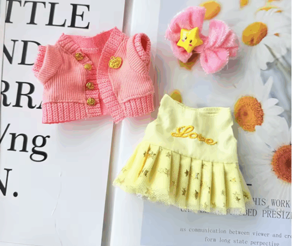 Handmade Macaron-Inspired Labubu Outfit – Doll Accessories - Image 2